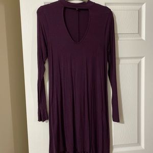 Express purple swing dress